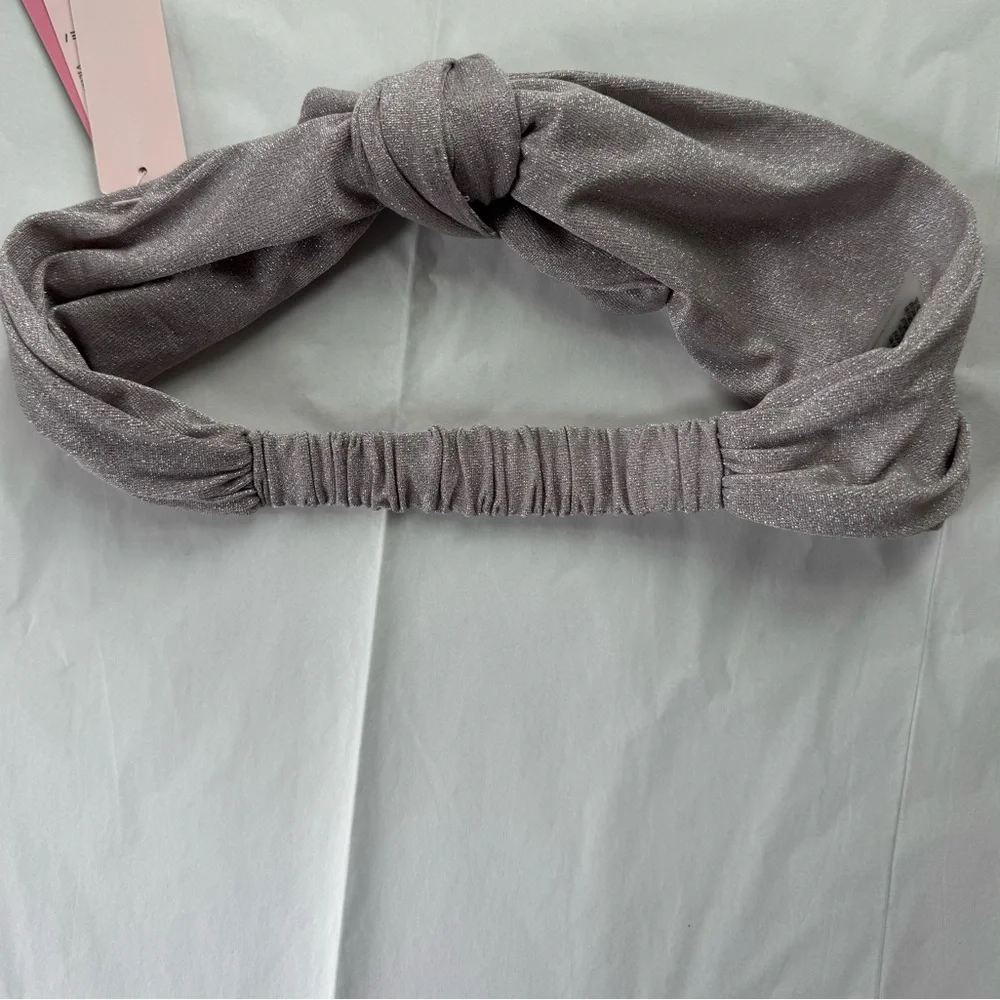 NEW Victoria’s Secret Headband NWT Hairband Metallic Sparkle Light Purpl…